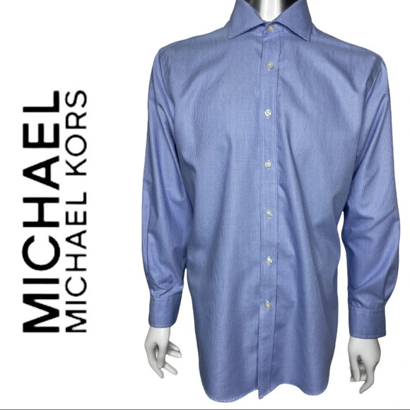 Michael Kors Non Iron Long Sleeve Dress Shirt Size 16.5 - Picture 1 of 7